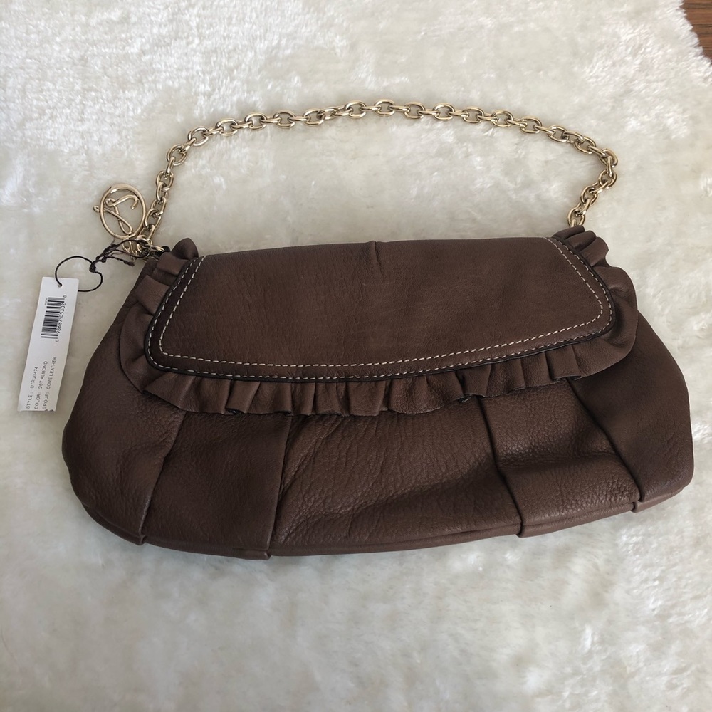 NWT Laundry Shelli Segal purse leather chain strap